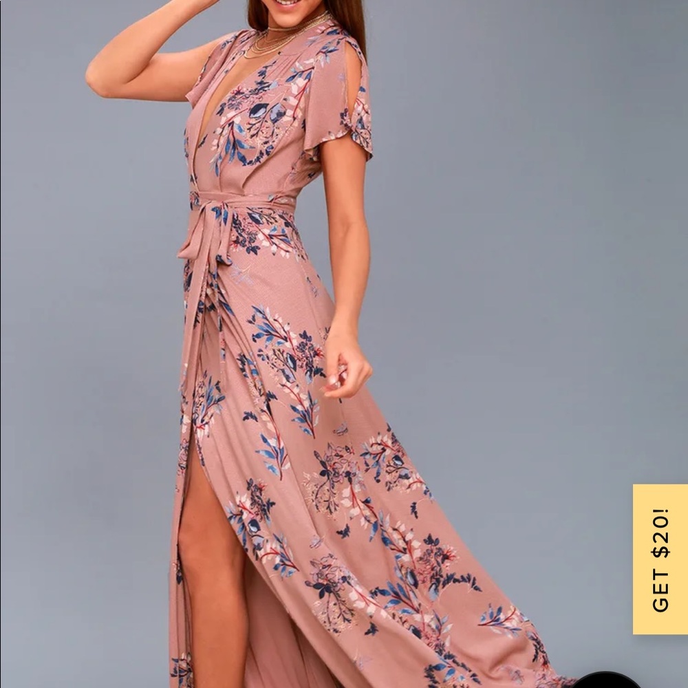 Lulu’s floral maxi dress